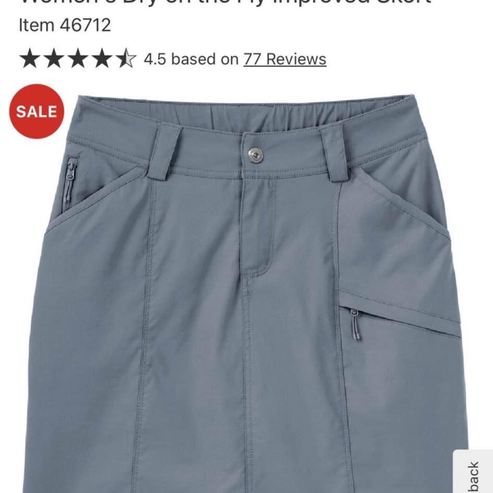 Women's Blue Mini Skirt with Pockets